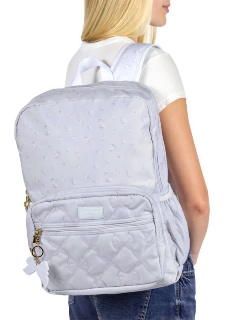 LoveShackFancy x Target - Yoobi Everblooming Rosettes Ditsy Backpack Breezy Blue